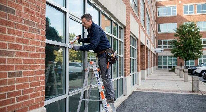 Commercial Window Caulking in Kansas City, KS