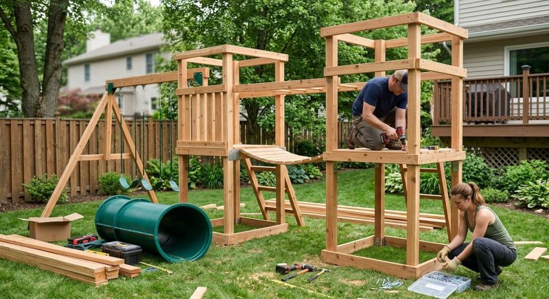 Play Set Installation in Overland Park, KS
