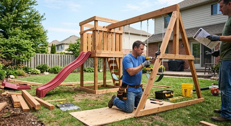 Playground Set Assembly in Kansas City, MO