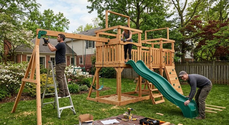 Sliding Board Installation in Kansas City, MO