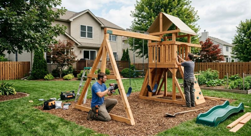 Swing Set Installation in Conroe, TX