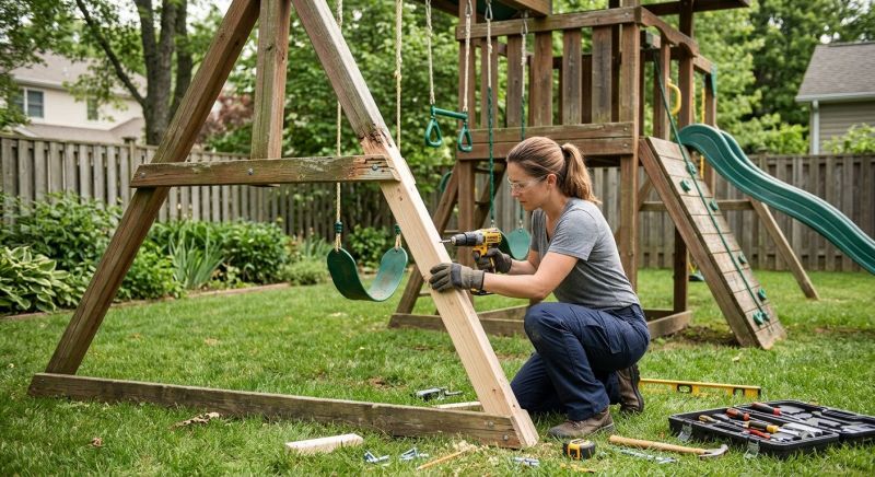 Swing Set Repair in Overland Park, KS