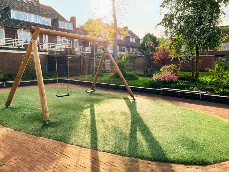 Wooden Swing Set Installation in Overland Park, KS